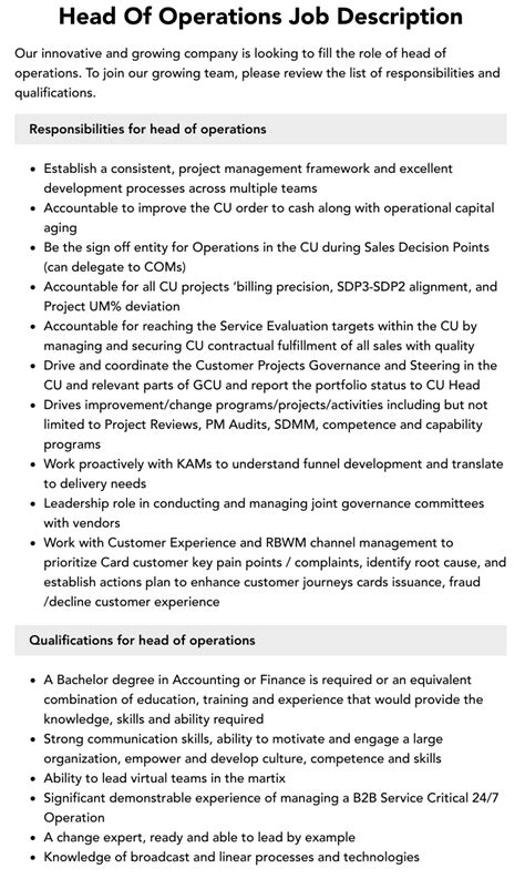 head of operations linkedin|856 Head Of Operations Jobs in Australia (65 new) .